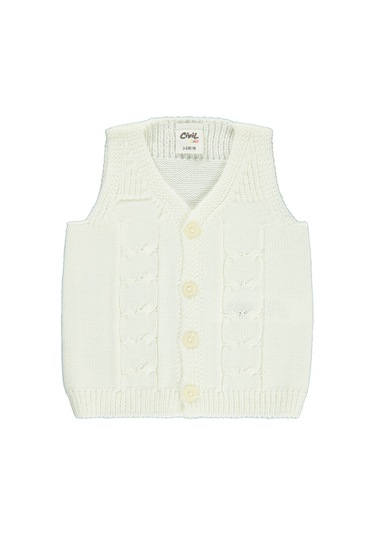 Civil Baby Bebek Triko Yelek 3-18 Ay Ekru 44821301023w1-2 Ekru