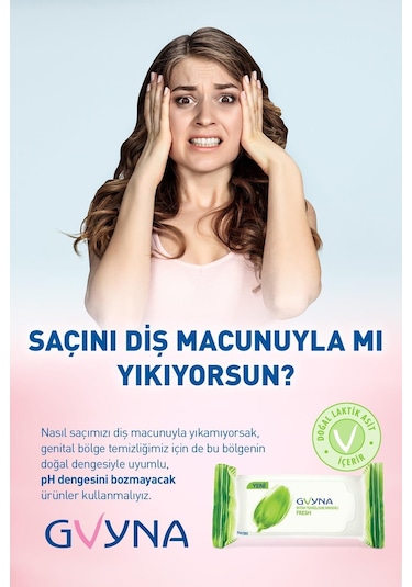 Gvyna İntim Genital Bölge 15' Li Temizleme Mendili