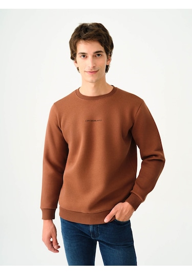 Loft Erkek Sweatshirt Kahverengi Lf2034268 25kp69000079 P6941 Kahverengi