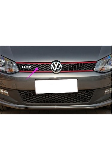 Volkswagen Polo 6R Gti Kırmızı Şeritli Ön Panjur 2009-2014