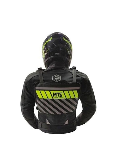 Mts Reflektörlü Göğüs Çantası Siyah