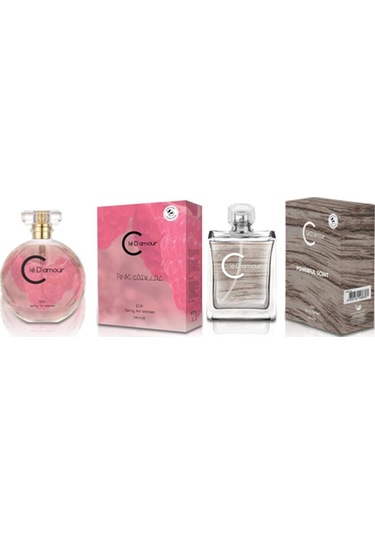 Cle D'amour Pink Cadillac Kadın Parfüm EDP 50 ML + Powerful Scent Erkek Parfüm EDP 50 ML
