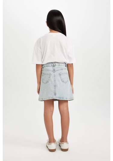 DeFacto Kız Çocuk Etek D5605A8NSNM28 Mavi