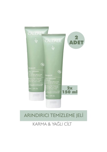 Caudalie Vinopure Nettoyante Purifiante Gel 150 Ml 2 Adet