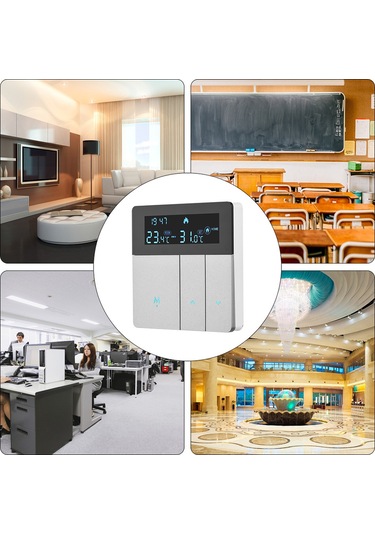 Tenfowee Akıllı Programlanabilir Isı Kontrol Cihazı - Su Isıtması İçin Ev Ofis Otel Oda Sıcaklık Regülatörü 5-60 C Ayar Aralığı