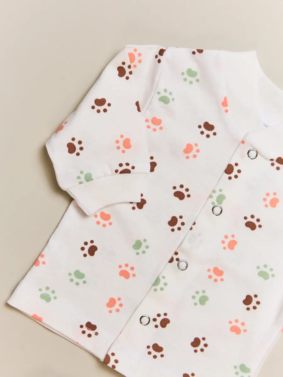 Asno Düğmeli Yeni Doğan Kız Ve Erkek Bebekler İçin İnce Gömlekler 3'lü Paket 432434958 Sütlü