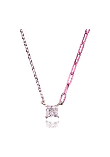 Masaliko Minio Prenses İthal Gümüş Kolye Ms3276, 925 Ayar Kadın Gümüş Kolye, İthal Ürün Altın