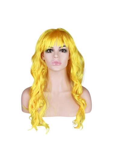 Riota Anime Sarı Uzun Dalgalı Peruk 171228324 Gri