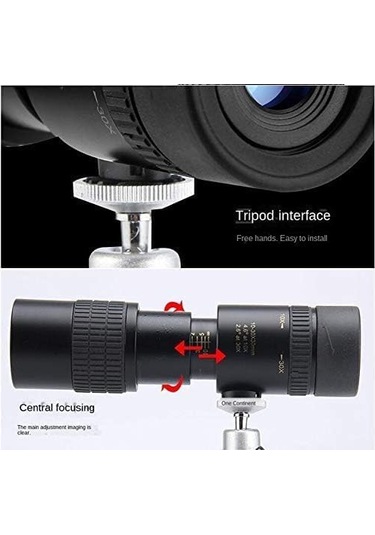 Teleskopik Tripodlu Monoküler, 10-30 Zoom Cep Telefonu Kamera Mini Teleskop