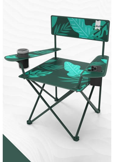 Perilla Qufi Katlanır Kamp Piknik Sandalyesi Rejisör Koltuğu - 2 Adet Yeşil Yeşil