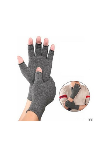 Wezone Artrit Ağrısını Azaltan Pamuklu Yarım Parmak Baskı Eldivenleri - Rahat Ve Esnek Tasarım