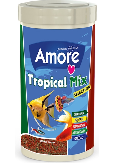 Tropical Mix Selection 1000ml Lepistes Akvaryum Balık Yemi