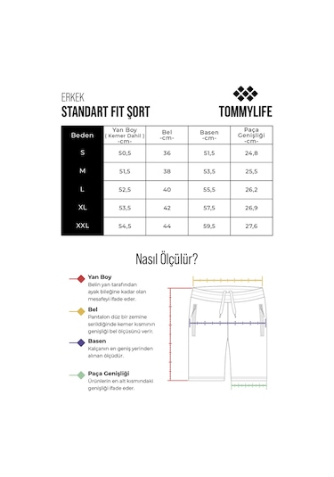 Tommy Life Albie Koyu Gri Standart Kalıp Erkek Şort - 81241 Koyu Gri