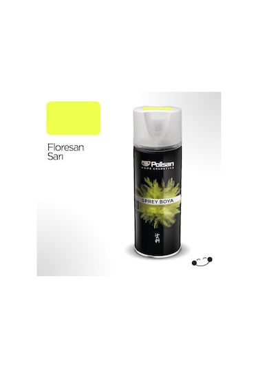 Polisan Sprey Boya Floresan Sarı No:516