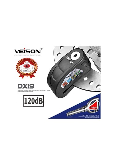 Veison Marka Yüksek Kaliteli 120 Dcb Alarmlı Disk Kilit Dx19b