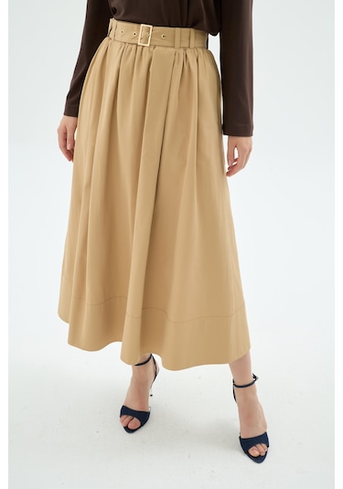 Senna 51015 Eftelya Etek Camel CAMEL