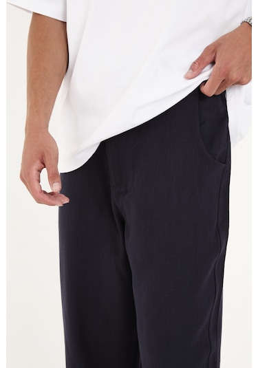 Rocqerx R-4419 Fermuarlı Baggy Pantolon Lacivert