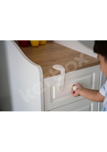 Ketbox Çocuk Bebek Çekmece Dolap Güvenlik Kilidi Çok Amaçlı Kilit 15 Adet Çok Renkli