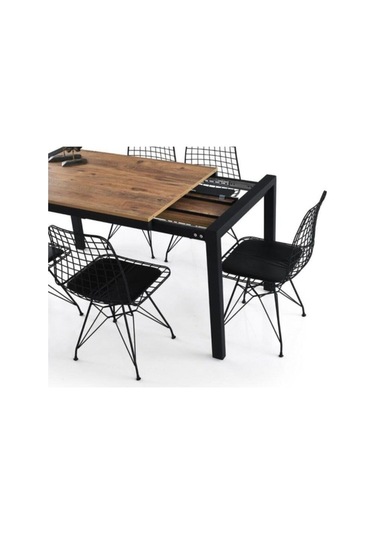 Erezogullari_Mobilya Açılır Yemek Toplantı Masası 75X120 Cm