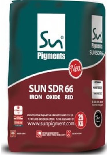 Demir Oksit Sun Sdr 66 Kırmızı (25 Kg Paket)
