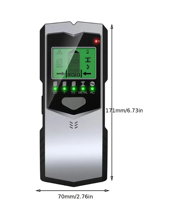 Willowhaven 1 Adet 5'i 1 Arada Duvar Dedektörü Ahşap Metal Dedektörü Lcd Ekran