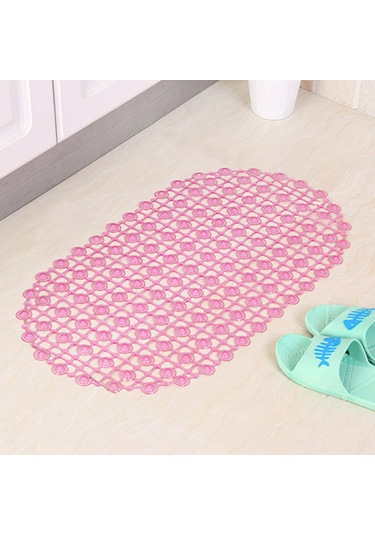 Singree Pvc Banyo Paspası, Süction Cup İle Sağlam Tutuş, Masajlı Tasarım, Yaşlı Ve Çocuklar İçin, Mor, 66x37cm Mor