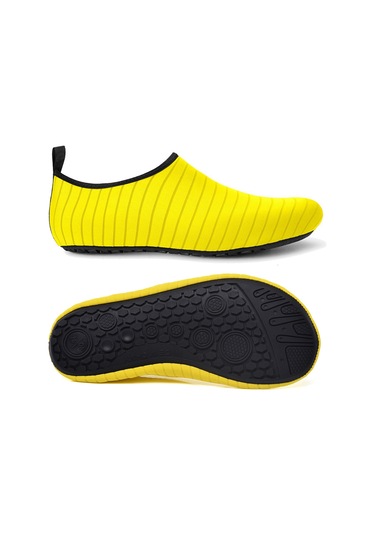 Geeroyoo Plaj Ve Yoga İçin Su Geçirmez Spor Ayakkabı - Sarı, 48-49 Beden, Rahat Ve Çıplak Ayak Hissi Sunar Sarı