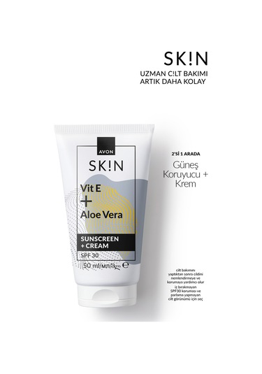 Avon Skin Güneş Koruyucu + Krem SPF30 50 ML