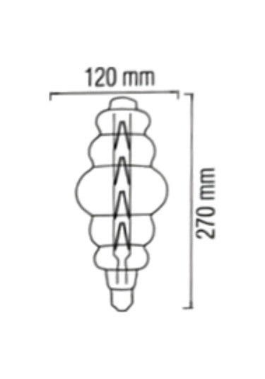 Horoz 001-053-0008 Origami Büyük Led Rustik Ampul Amber 8w