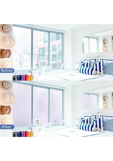 2 Metre X 60 Cm. Uv Engelleyici Buzlu Cam Filmi