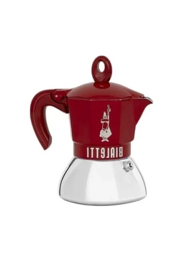 İndüksiyon Uyumlu 2 Kişilik Espresso Pişirici - Kırmızı