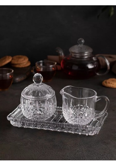 Aura Of Bohemia Şekerlik Sütlük Tepsi Seti 246019735 Beyaz