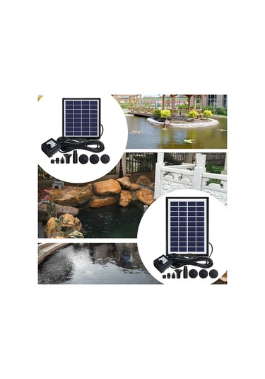 2w/4w/6w İsteğe Bağlı Güneş Enerjili Çeşme Küçük Bahçe Yüzen Çeşme Havuz Dış Mekan Parkları Peyzaj Balık Göleti Çeşmesi Ağızlıklarla