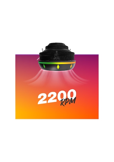 Game Master Gm-95 Rainbow Ufo Tipi Siyah Cpu Fan