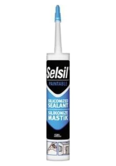 Selsil Silikonize Mastik Beyaz 500gr 5 Adet