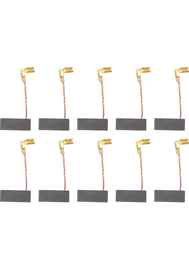 Kangvka A26 Elektrikli Araç Parçası Karbon Fırça, 19x8x5mm, 10 Adet, Motor Tamiri İçin, Darbeli Matkap, Kesme Testere Uyumlu