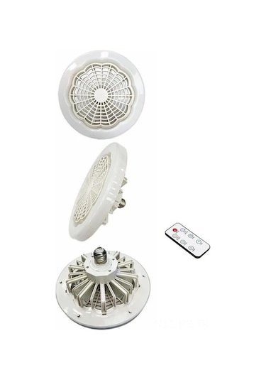 Ebitda Reedark E27 Akıllı Tavan Vantilatörü - Led, 3 Renk, Uzaktan Kumandalı, Sessiz, 230x230x110mm