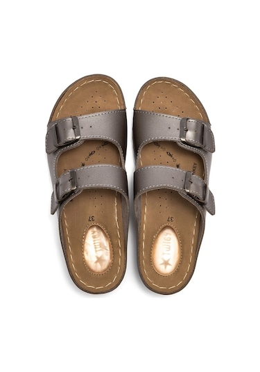 Twigy Neva Kadın Terlik Lame 36/40 ZZ0787 Gri