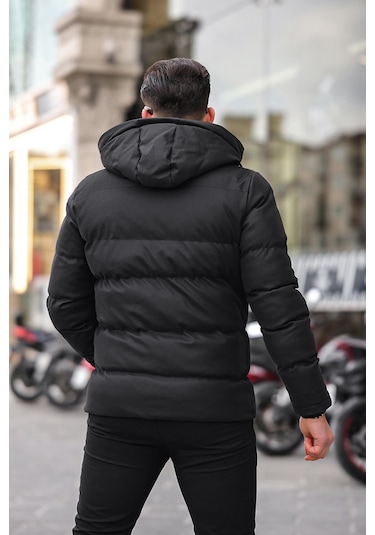 Armalı Karbon Deri Mont Kapüşonlu Pldp 2959 001