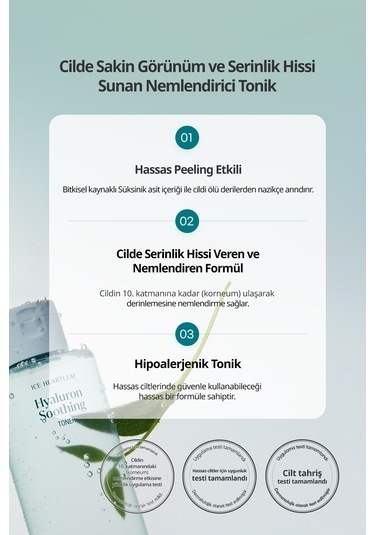 Hassas Ciltlere Bakım Sunan Nemlendirici Tonik Goodal Houttuynia Cordata Hyaluron Soothing Toner