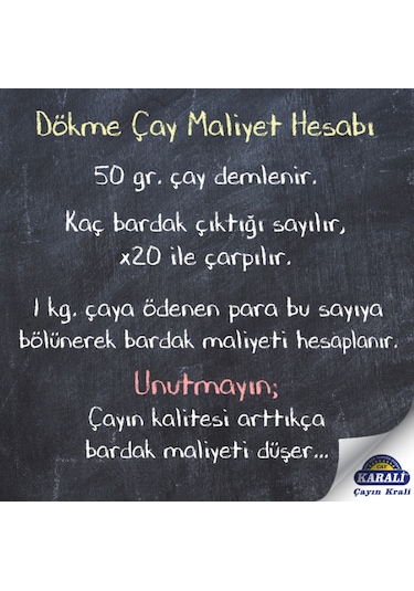 Karali Tiryaki Siyah Dökme Çay 1 KG