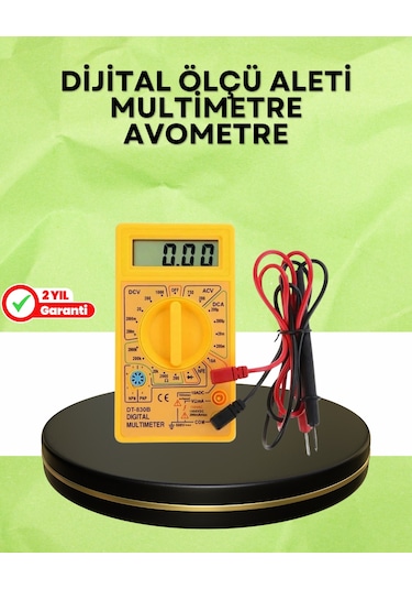 Profesyonel Dijital Multimetre Volt Amper Direnç Ölçümü