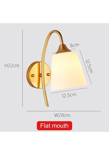 110v 220v Modern Led Duvar Lambası İskandinav Cam Küre Duvar Işıkları Koridor Yatak Od Başucu Oturma Odası Merdiven Aplik 56853917 Altın