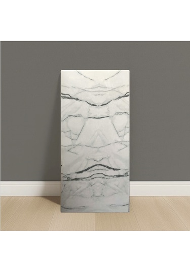 Brano Kendinden Yapışkanlı Duvar,banyo,tezgah Arası Kaplama 30 X 60 Cm Gri - Siyah