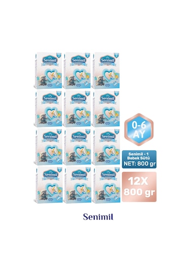 Senımıl 1 Bebek Sütü 800 G 12 Adet