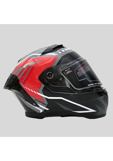 Arwic Pro Model Kapalı Full Face Motosiklet Kaskı Ar939 Kırmızı