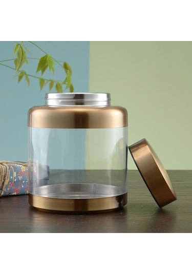 Suntek Hava Geçirmez Saklama Kavanozu Kapaklı Mühürlü Altın