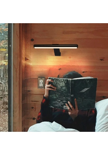 Gajeena Duvara Sıkışan Akıllı Resim Lambası - Dokunmatik Ve Uzaktan Kontrol, 3 Renk Tonu 2600k-6000k , Sürekli Parlaklık Ayarlama, 4500mah Pil, Siyah Beyaz