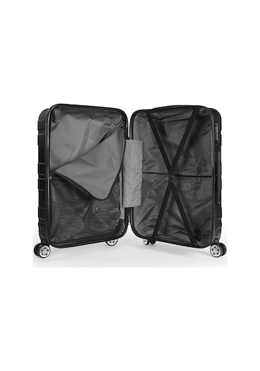 Wexta Wx-1002 Siyah Büyük Boy Valiz Siyah