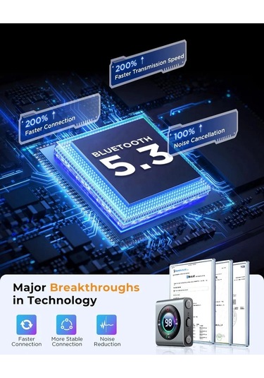 Joyroom Jr-cb2 Wireless Transmitter 2'si 1 Arada Kablosuz Verici/alıcı-koyu Grı